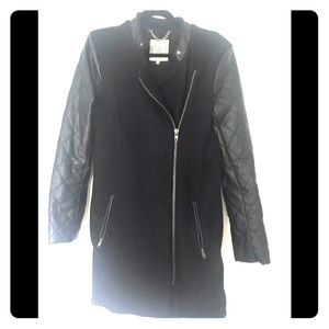 BB Dakota wool biker coat, M